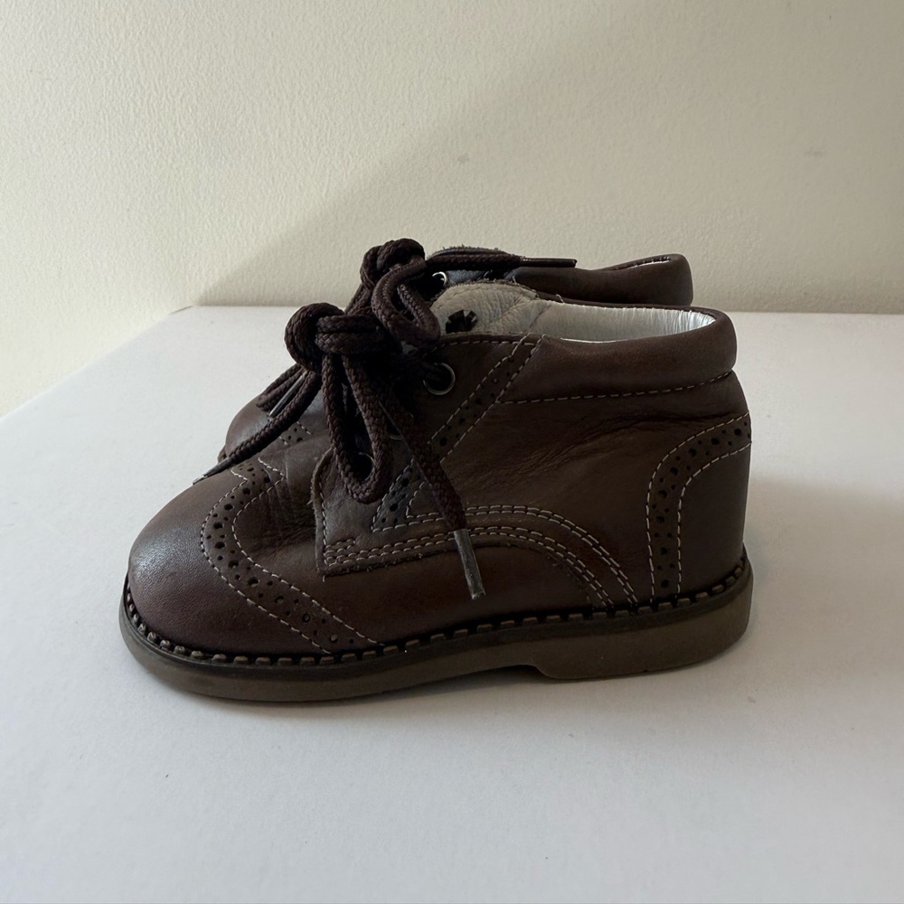 Andanines Brown Toddler Leather Shoes Size 20  #Lux-SH-2